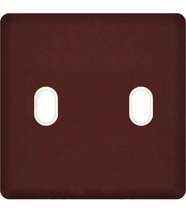 Монтажная плата для выключателя тумблерного типа с 2 коннекторами FEDE, red wine + beige FD04321RW-A