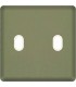 Монтажная плата для выключателя тумблерного типа с 2 коннекторами FEDE, green olive + beige FD04321GO-A
