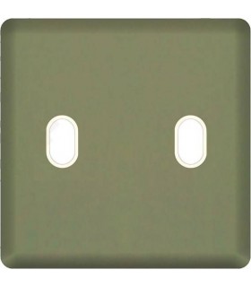 Монтажная плата для выключателя тумблерного типа с 2 коннекторами FEDE, green olive + beige FD04321GO-A