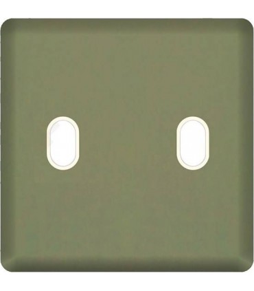 Монтажная плата для выключателя тумблерного типа с 2 коннекторами FEDE, green olive + beige FD04321GO-A