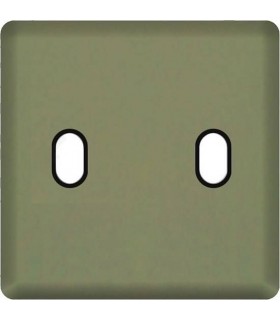Монтажная плата для выключателя тумблерного типа с 2 коннекторами FEDE, green olive + black FD04321GO-M