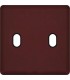 Монтажная плата для выключателя тумблерного типа с 2 коннекторами FEDE, red wine + black FD04321RW-M