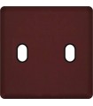 Монтажная плата для выключателя тумблерного типа с 2 коннекторами FEDE, red wine + black FD04321RW-M