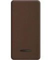 Клавиша узкая с подсветкой FEDE, moka FD04313MK
