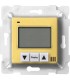 Терморегулятор цифровой 16A, с LCD монитором, кабель 4м. в комплекте FEDE, bright gold + white FD18000OB