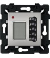 Многофункциональный цифровой термостат с LCD дисплеем в комплекте с кабелем 4м и суппортом FEDE, bright chrome + black FD18004CB