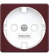 Обрамление розетки 2к+з FEDE, red wine + white FD04314RW