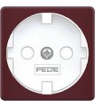 Обрамление розетки 2к+з FEDE, red wine + white FD04314RW