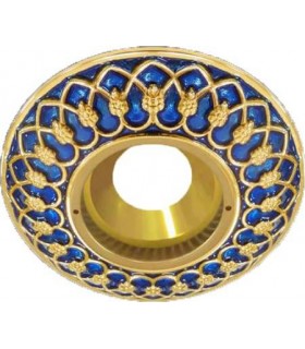 Круглый точечный светильник Brusi Barcelona коллекция Versailles, blue sapphire BB-50005BLU