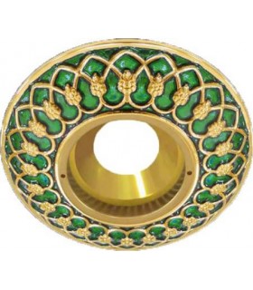 Круглый точечный светильник Brusi Barcelona коллекция Versailles, emerald green BB-50005GRE