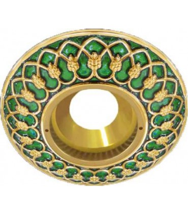 Круглый точечный светильник Brusi Barcelona коллекция Versailles, emerald green BB-50005GRE