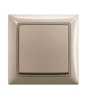 Выключатель одноклавишный в сборе ABB Basic55, шампань﻿ 1012-0-2164