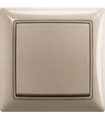 Выключатель одноклавишный в сборе ABB Basic55, шампань﻿ 1012-0-2164