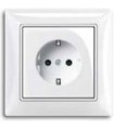 ABB Розетка basic 55 альпийский белый﻿ 2011-0-3855