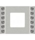 Рамка на 1 пост гор/верт FEDE Crystal De Luxe Decor с кристаллами, bright chrome FD01281CB