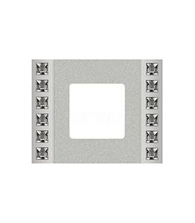Рамка на 1 пост гор/верт FEDE Crystal De Luxe Decor с кристаллами, bright chrome FD01281CB