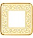 Рамка на 1 пост гор/верт FEDE EMPORIO, gold white patina FD01371OP