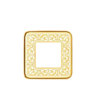 Рамка на 1 пост гор/верт FEDE EMPORIO, gold white patina FD01371OP