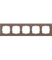 Рамка на 5 постов Werkel, коричневый алюминий WL11-Frame-05 K