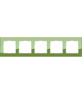 Рамка на 5 постов Werkel Favorit, фисташковый WL01-Frame-05F