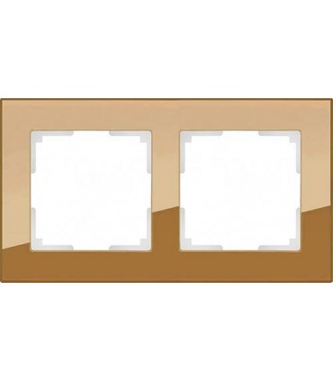 Рамка на 2 поста Werkel Favorit, бронзовый WL01-Frame-02BR