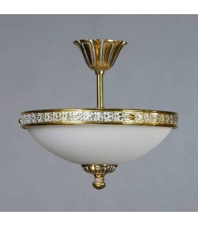Потолочный светильник AMBIENTE by BRIZZI серия TOLEDO, 02155/30 PL WP, белая патина 02155/30 PL WP