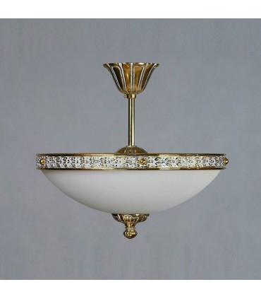 Потолочный светильник AMBIENTE by BRIZZI серия TOLEDO, 02155/35 PL WP, белая патина 02155/35 PL WP