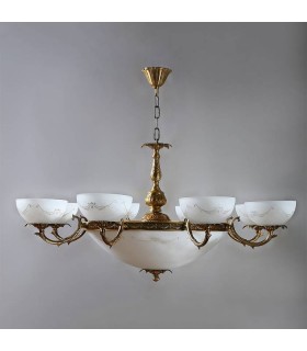 Люстра AMBIENTE by BRIZZI серия MERIDA, 0848/8 AB, матовая бронза 0848/8 AB