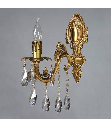 Бра AMBIENTE by BRIZZI серия GRANADA, 2118/1 AB Tear drop, матовая бронза 2118/1 AB Tear drop