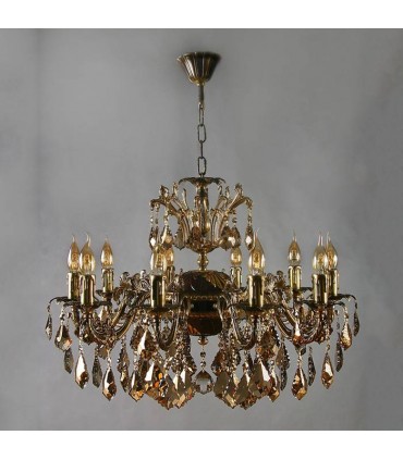 Люстра AMBIENTE by BRIZZI серия GRANADA, 2118/10 PB Honey Leaf, блестящая бронза 2118/10 PB Honey Leaf
