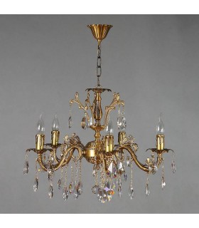 Люстра AMBIENTE by BRIZZI серия GRANADA, 2118/5 AB Tear drop, матовая бронза 2118/5 AB Tear drop