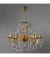 Люстра AMBIENTE by BRIZZI серия GRANADA, 2118/5 AB Leaf Crystal, матовая бронза 2118/5 AB Leaf Crystal