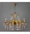 Люстра AMBIENTE by BRIZZI серия GRANADA, 2118/8 AB Tear drop, матовая бронза 2118/8 AB Tear drop