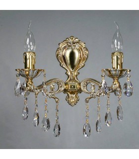 Бра AMBIENTE by BRIZZI серия LEON, 2128/2 WP Tear Drop, белая патина 2128/2 WP Tear Drop