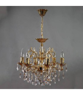 Люстра AMBIENTE by BRIZZI серия LEON, 2128/6 WP Tear Drop, белая патина 2128/6 WP Tear Drop