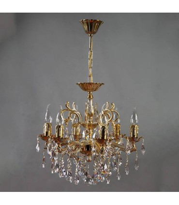 Люстра AMBIENTE by BRIZZI серия LEON, 2128/6 WP Tear Drop, белая патина 2128/6 WP Tear Drop