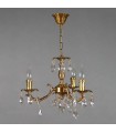 Люстра AMBIENTE by BRIZZI серия BENISA, 2226/3 AB Tear Drop, матовая бронза 2226/3 AB Tear Drop