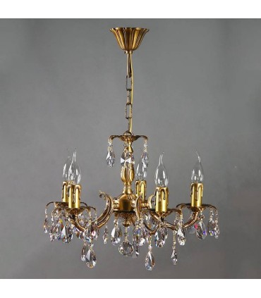 Люстра AMBIENTE by BRIZZI серия BENISA, 2226/5 AB Tear Drop, матовая бронза 2226/5 AB Tear Drop