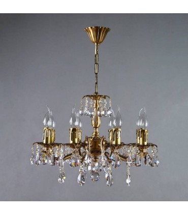 Люстра AMBIENTE by BRIZZI серия BENISA, 2226/8 AB Tear Drop, матовая бронза 2226/8 AB Tear Drop