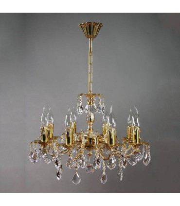 Люстра AMBIENTE by BRIZZI серия BENISA, 2226/8 WP Tear Drop, белая патина 2226/8 WP Tear Drop