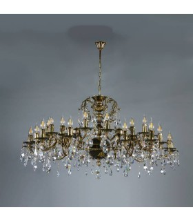 Люстра AMBIENTE by BRIZZI серия BENISA, 2226/30 PB Tear Drop, блестящая бронза 2226/30 PB Tear Drop