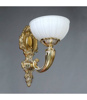 Бра AMBIENTE by BRIZZI серия LUGO, 8539/1 WP, белая патина 8539/1 WP
