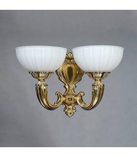 Бра AMBIENTE by BRIZZI серия LUGO, 8539/2 WP, белая патина 8539/2 WP