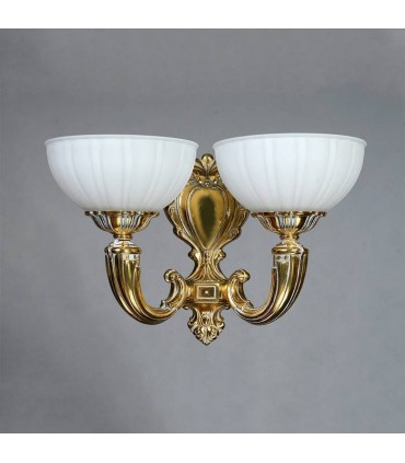 Бра AMBIENTE by BRIZZI серия LUGO, 8539/2 WP, белая патина 8539/2 WP