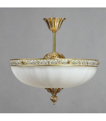 Потолочный светильник AMBIENTE by BRIZZI серия LUGO, 8539/40 PL WP, белая патина 8539/40 PL WP