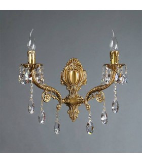 Бра AMBIENTE by BRIZZI серия FERRO, 8828/2 AB Tear Drop, матовая бронза 8828/2 AB Tear Drop