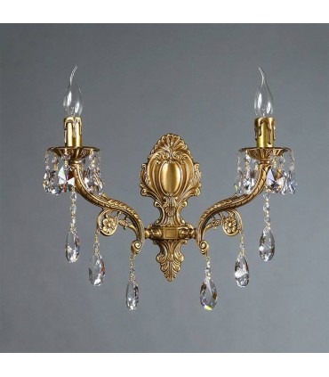 Бра AMBIENTE by BRIZZI серия FERRO, 8828/2 AB Tear Drop, матовая бронза 8828/2 AB Tear Drop