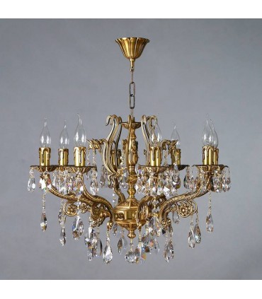 Люстра AMBIENTE by BRIZZI серия FERRO, 8828/8 AB Tear Drop, матовая бронза 8828/8 AB Tear Drop