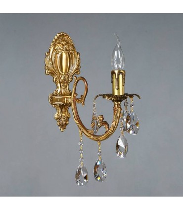 Бра AMBIENTE by BRIZZI серия ALICANTE, 8888/1 AB Tear drop, матовая бронза 8888/1 AB Tear drop