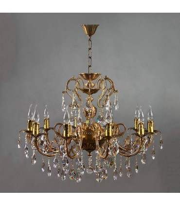 Люстра AMBIENTE by BRIZZI серия ALICANTE, 8888/10 AB Tear drop, матовая бронза 8888/10 AB Tear drop